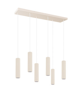 Ivar LED Cluster Pendant Ceiling Light Beige 3000K-1