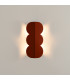 Biscuit Flush Wall Lamp Brick Red 2x G9-7