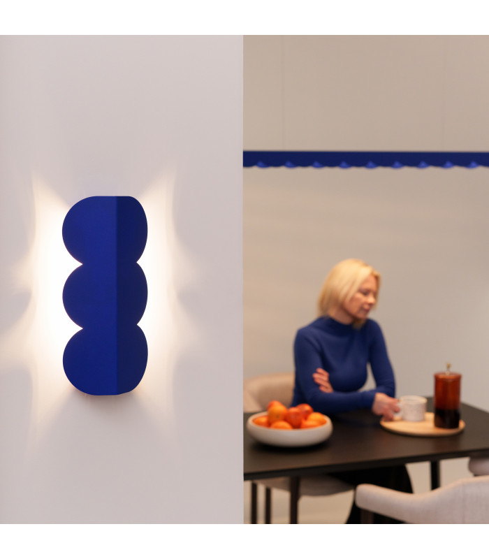 Biscuit Flush Wall Lamp Ultramarine 2x G9-11