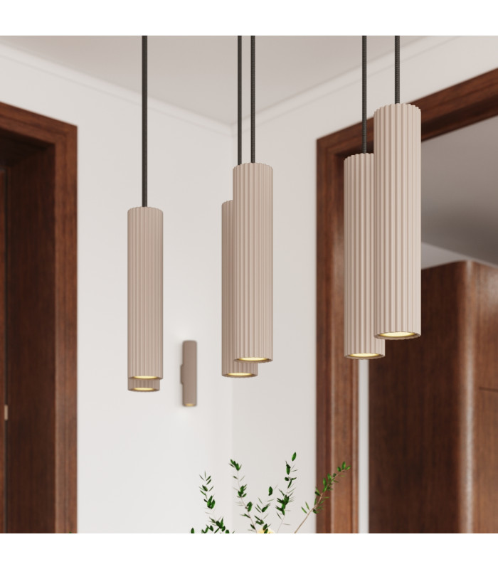 Ivar LED Cluster Pendant Ceiling Light Taupe 3000K-8