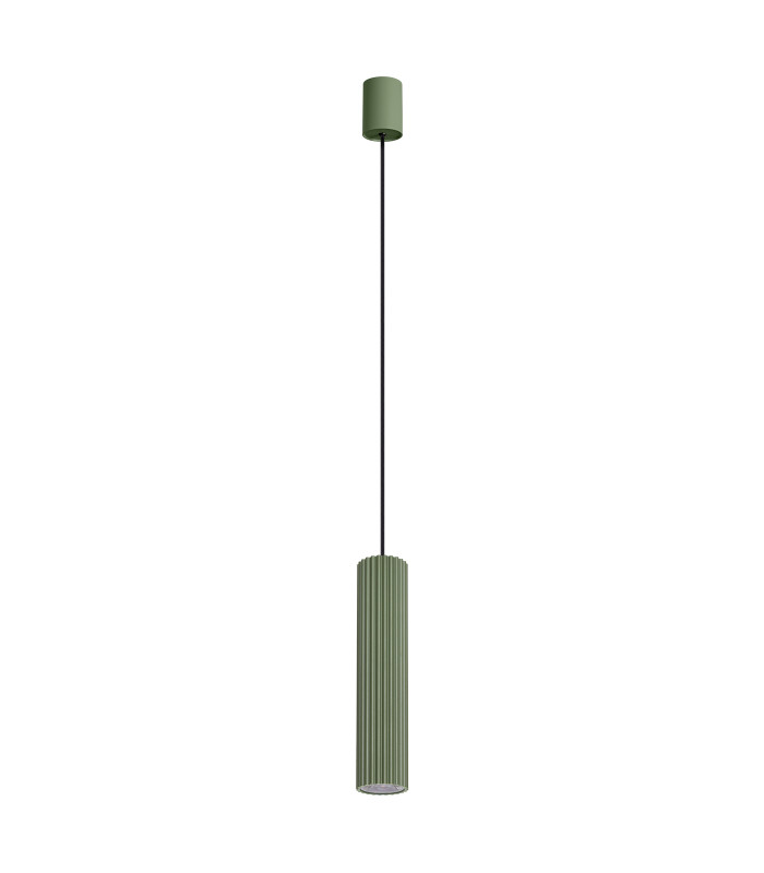 Ivar LED Slim Pendant Ceiling Light Olive Green 4000K-1