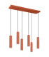 Ivar LED Cluster Pendant Ceiling Light Red Ochre 4000K-1