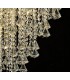 Ceiling Pendant 9 Light E14 French Gold, Crystal - 7