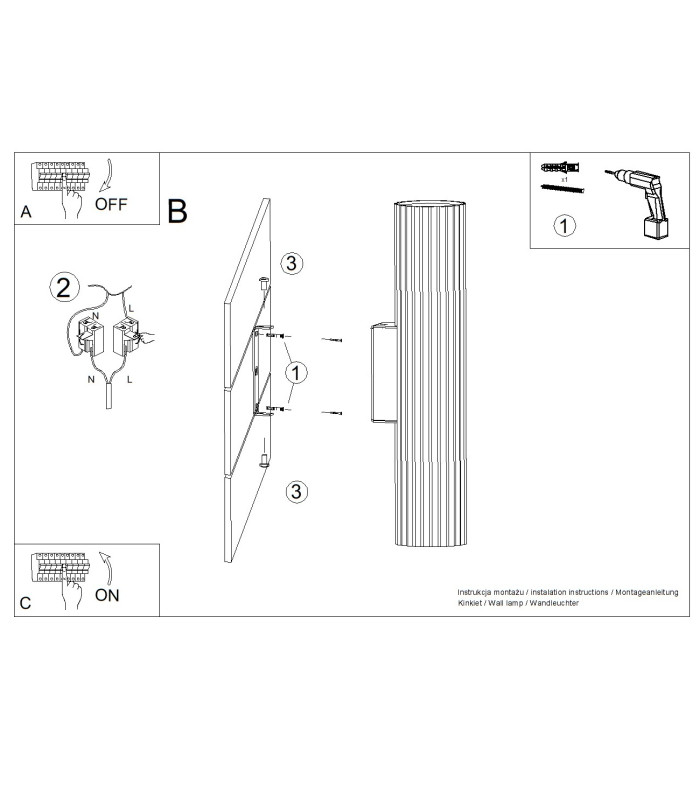 Ivar LED Up & Down Wall Lamp Burgundy 4000K-3