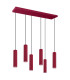 Ivar LED Cluster Pendant Ceiling Light Burgundy 4000K-1
