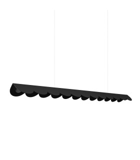 Biscuit 130cm LED Bar Pendant Ceiling Light Black 4000K-1