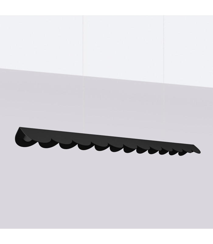 Biscuit 130cm LED Bar Pendant Ceiling Light Black 4000K-2