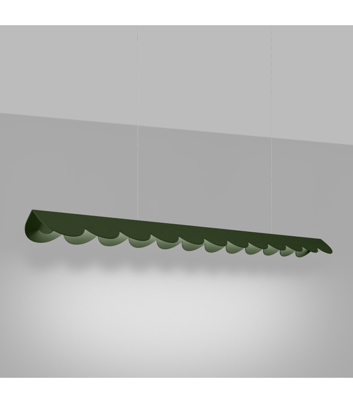 Biscuit 130cm LED Bar Pendant Ceiling Light Olive Green 4000K-3