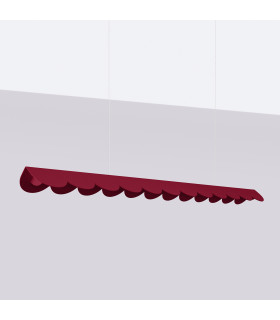Biscuit 130cm LED Bar Pendant Ceiling Light Burgundy 4000K-2
