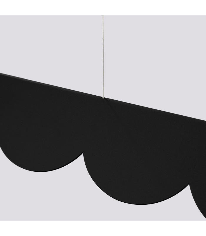 Biscuit 130cm LED Bar Pendant Ceiling Light Black 4000K-6