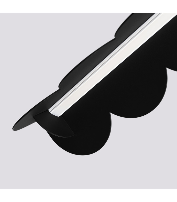 Biscuit 130cm LED Bar Pendant Ceiling Light Black 4000K-7