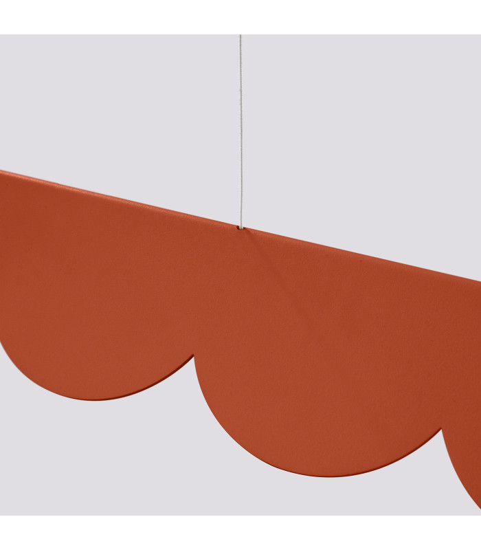 Biscuit 130cm LED Bar Pendant Ceiling Light Red Ochre 4000K-6