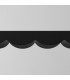 Biscuit 130cm LED Bar Pendant Ceiling Light Black 4000K-8