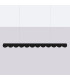 Biscuit 130cm LED Bar Pendant Ceiling Light Black 4000K-9