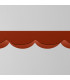 Biscuit 130cm LED Bar Pendant Ceiling Light Red Ochre 4000K-8