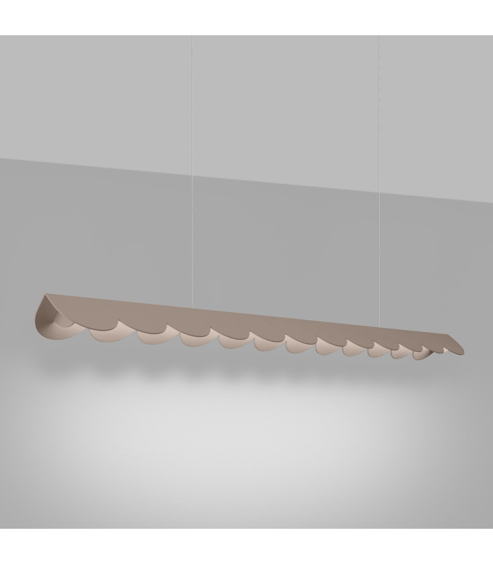 Biscuit 130cm LED Bar Pendant Ceiling Light Taupe 4000K-3
