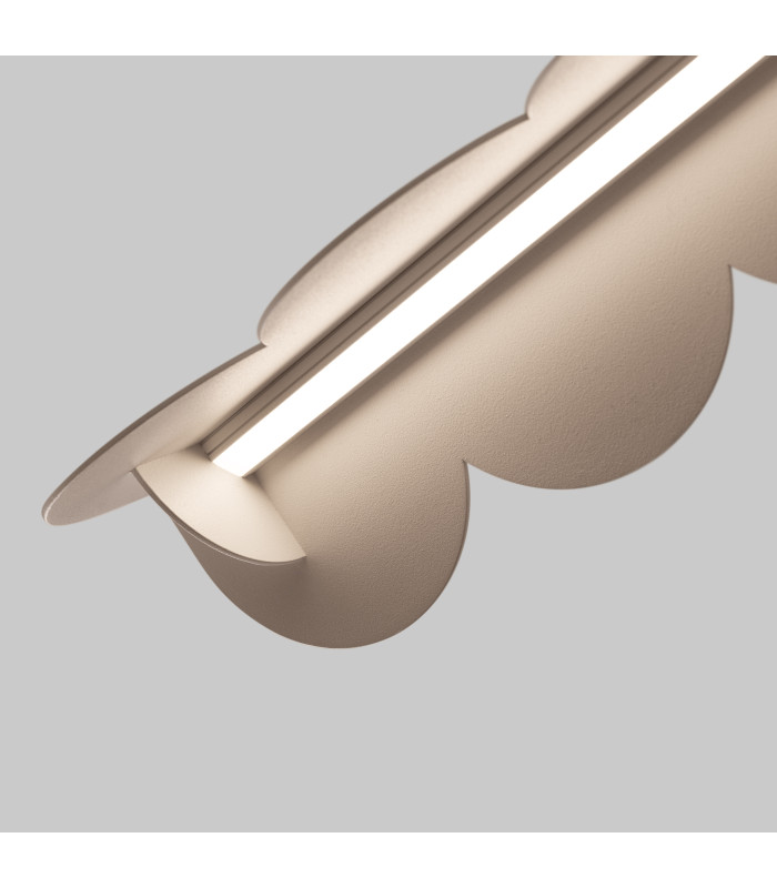 Biscuit 130cm LED Bar Pendant Ceiling Light Taupe 4000K-8