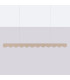 Biscuit 130cm LED Bar Pendant Ceiling Light Taupe 4000K-9