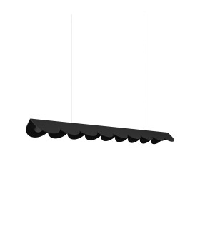 Biscuit 100cm LED Bar Pendant Ceiling Light Black 3000K-1
