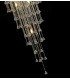 Tall Ceiling Pendant 15 Light E14 French Gold, Crystal - 7