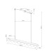 Biscuit 100cm LED Bar Pendant Ceiling Light White 4000K-2