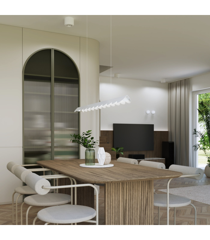 Biscuit 100cm LED Bar Pendant Ceiling Light White 4000K-6