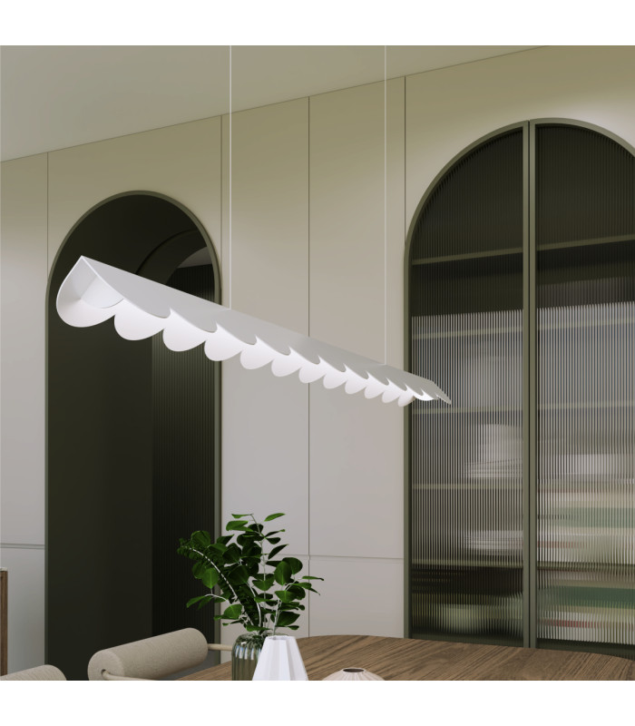 Biscuit 100cm LED Bar Pendant Ceiling Light White 4000K-7