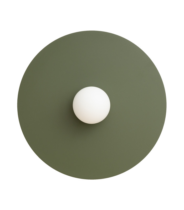 Ake Flush Wall Lamp Olive Green 1x G9-1