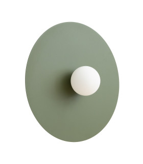 Ake Flush Wall Lamp Olive Green 1x G9-2