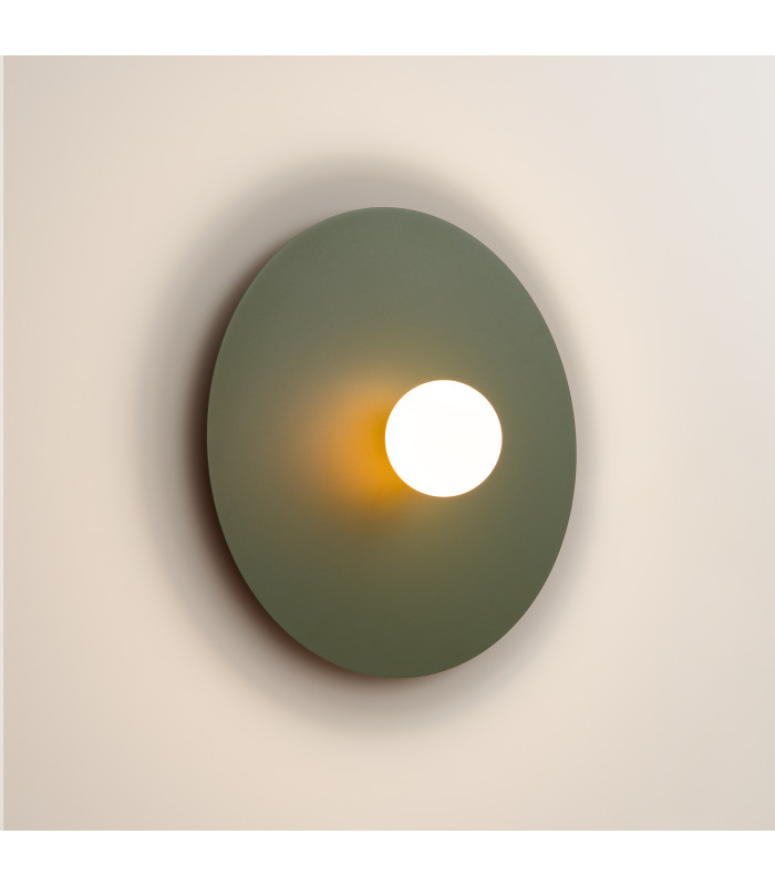 Ake Flush Wall Lamp Olive Green 1x G9-4