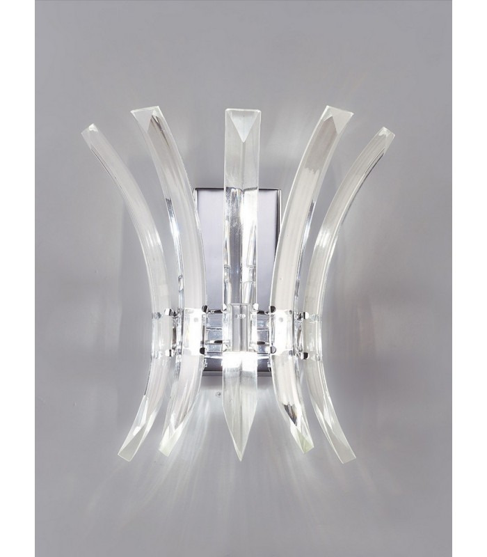 Wall Lamp 2 Light Polished Chrome - 2