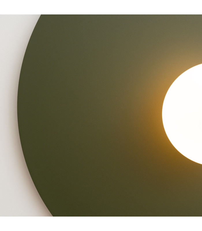 Ake Flush Wall Lamp Olive Green 1x G9-5