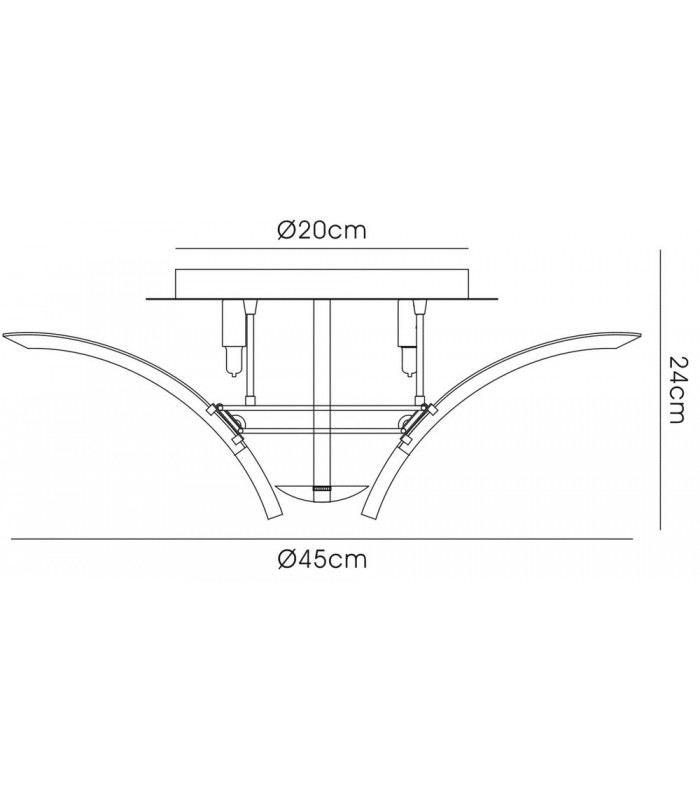 Ceiling 4 Light Polished Chrome - 3