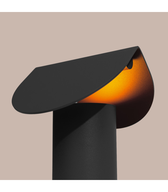 Biscuit Integrated LED Table Lamp Black-6