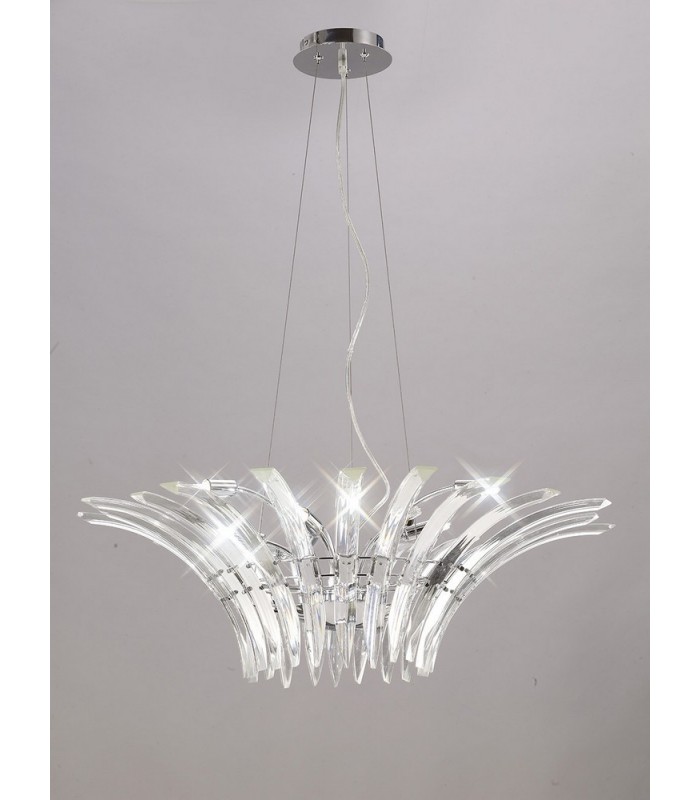 Ceiling Pendant 9 Light Polished Chrome - 2