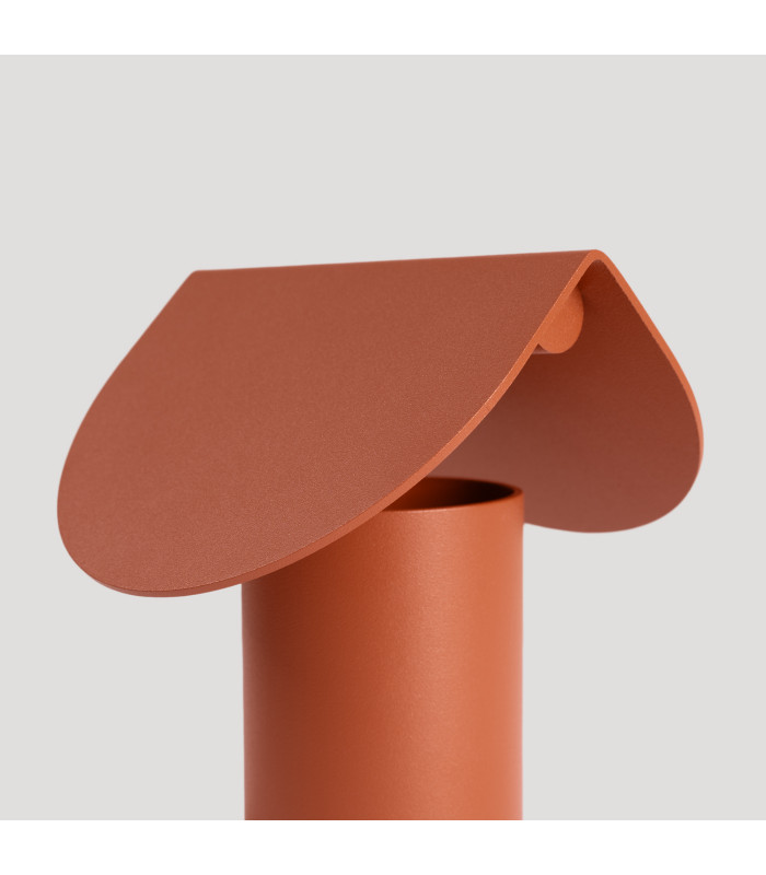 Biscuit Integrated LED Table Lamp Red Ochre-4