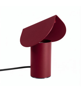 Biscuit Integrated LED Table Lamp Burgundy-1
