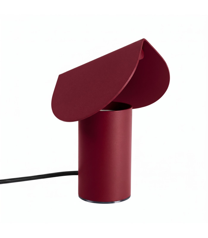 Biscuit Integrated LED Table Lamp Burgundy-1