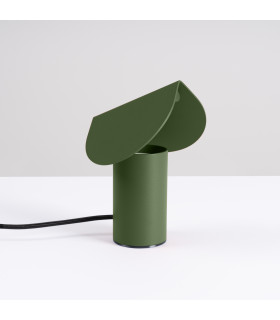 Biscuit Integrated LED Table Lamp Olive Green-2