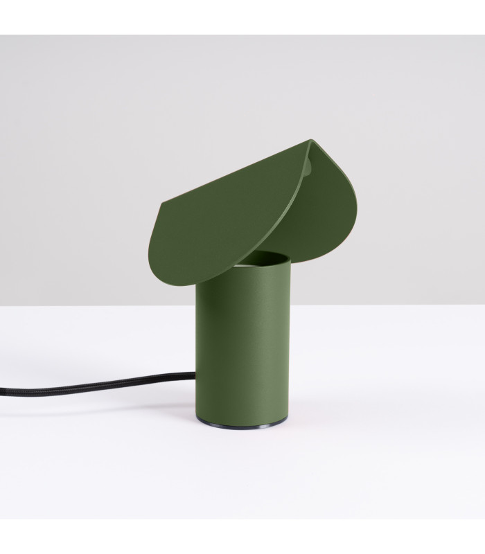 Biscuit Integrated LED Table Lamp Olive Green-2