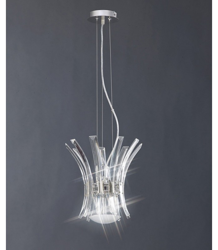 Ceiling Pendant 4 Light Polished Chrome - 2