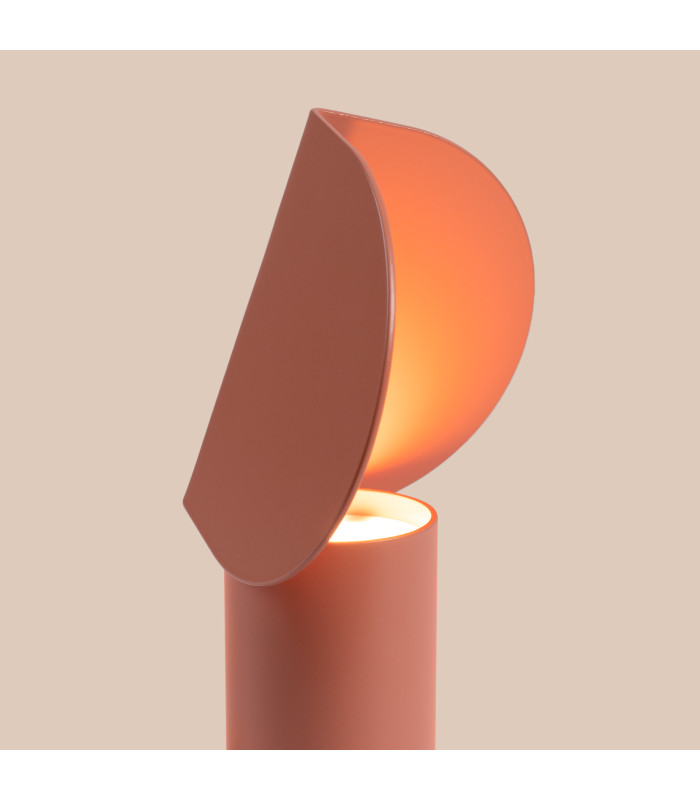 Biscuit Integrated LED Table Lamp Peach-5