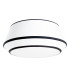 Top 50cm Cylindrical Ceiling Light White 3x E27-1
