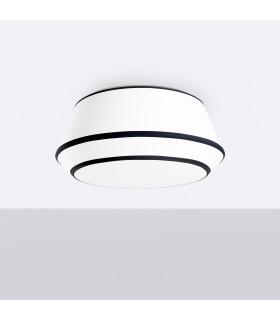 Top 50cm Cylindrical Ceiling Light White 3x E27-2
