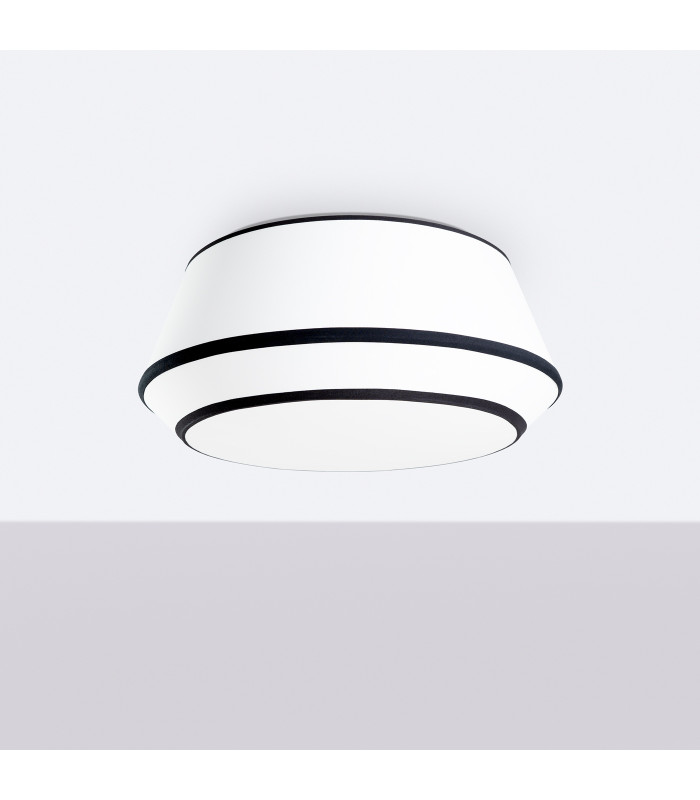 Top 50cm Cylindrical Ceiling Light White 3x E27-2