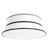Top 60cm 2 Tier Cylindrical Ceiling Light White 3x E27-1