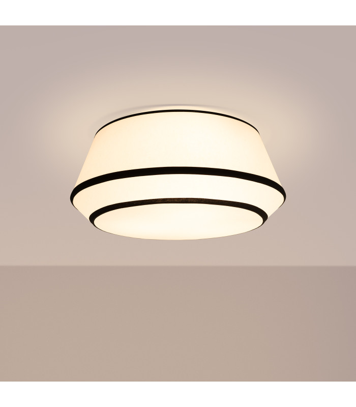 Top 50cm Cylindrical Ceiling Light White 3x E27-3