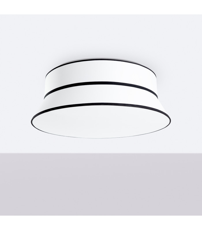 Top 60cm 2 Tier Cylindrical Ceiling Light White 3x E27-2