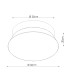 Top 60cm 2 Tier Cylindrical Ceiling Light White 3x E27-6