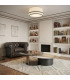 Top 50cm Cylindrical Ceiling Light White 3x E27-8